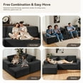 thumbnail image 6 of PARKWELL 108" Oversized Modular Sectional Sofa – Modern L-Shaped Upholstered Cloud Couch with Deep Seating,Corduroy Sofa for Living Room Bedroom,No Assembly Required,Dark Gray, 6 of 11