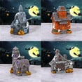 thumbnail image 4 of wowotier Halloween Haunted House Figurine, Resin Horror Ornament Modern Style Miniature Collectible Suitable, Miniature Scary Prop and Decoration for Halloween, Christmas, Parties and Events, 4 of 7