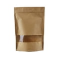 thumbnail image 3 of Zip Bags, Light Shading Stand Up Pouch Leakage Free Kraft Paper with Rectangular Window for Spice, 3 of 7