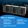 thumbnail image 7 of Unique Bargains A/C Heater Climate Control Module for Peterbilt 384 Cab 2008-2015 HVAC Control Switch Panel Replace No.Q216012/5995000/501410535, 7 of 7