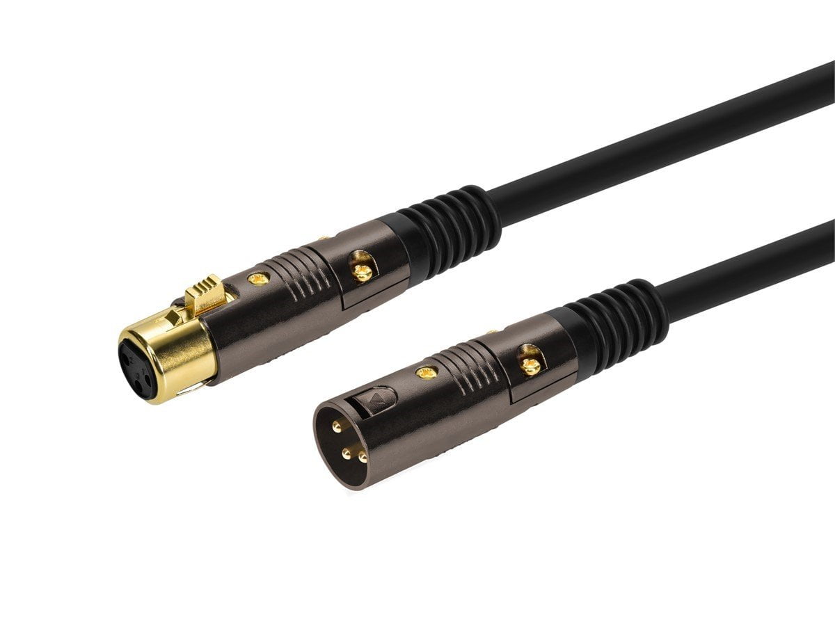 Monoprice XLR Male to XLR Female Cable [Microphone & Interconnect] - 35 Feet | Gold Plated, 16AWG - Premier Series