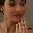 thumbnail image 3 of LeCalla 925 Sterling Silver  Hypoallergenic Heart Knot Rings for Womens (Size - 9), 3 of 6
