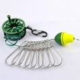 thumbnail image 2 of Fishing Stringer Stainless Steel Fishing Lock Buckle with Reel Live Fish Locks Retractable Rope with Float Carabiner, 2 of 7