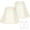 Cream, variant on Gold Scalloepd Lamp Shades Set of 2, 6.1" x13" x 9.8", Bell Lamp Shades for Floor Lamps Table Lamps, Medium Lampshade with Petal Edge Braid, Spider, Harp Holders Included, Easy Assembly