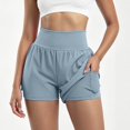 thumbnail image 2 of xfsWaSs Athletic Shorts for Women High Waisted Running Shorts with Liner Breathable Comfortable Workout Gym Yoga Shorts with Pocket Activewear, 2 of 7