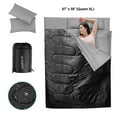 thumbnail image 6 of GVN 2 Person Waterproof Sleeping Bag with 2 Pillows-Black, 6 of 13