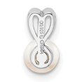 thumbnail image 3 of 925 Sterling Silver Polished back Freshwater Cultured Pearl Pendant Necklace Measures 10x6mm Wide - Pendant for Women, 3 of 4