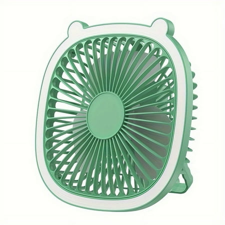 

WNGSHA 1pc Ultra-Quiet Portable Mini Fan - LED Light 3-Speed Rechargeable & Durable - Versatile Mount for Office Best Gift for Friends on Birthdays & Holidays