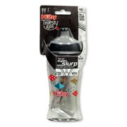 Angle View: Nuby Thirsty Kids Super Slurp Cup (12 oz.) - gray, one size