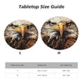 thumbnail image 7 of Bald Eagle And American Flag Cool Round Fitted Tablecloth Elastic Edged Table Cloth Waterproof Table Cover 48in, 7 of 7