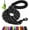 Black, variant on Rope Dog Leash 5 FT with Padded Handle, Reflective Threads, Anti-Tangle Clip, Durable 1/2 Inch Leash for Medium Large Dogs, Hot Pink Walking Leash