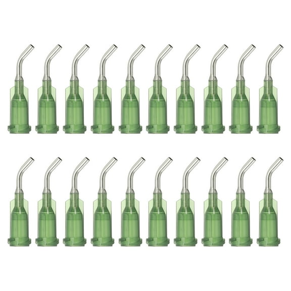 Uxcell Blunt Tip Dispensing Needles with Bent Blunt Needle, 100 Pcs 0.5 Inch 14G Industrial Liquid Dispenser Needle