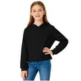 thumbnail image 2 of Timegard Boys Girls Sweatshirts Hoodies Long Sleeve Athletic Loose Cropped Pullover Tops 3-5 Years, 2 of 9