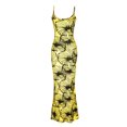 thumbnail image 4 of Sexy Vestido Largo Impresión Correa de Hombro Ajustable Cuello Redondo sin Mangas, Vestido de Moda para Fiesta, Cumpleaños, Citas Y Verano Desgaste Casual, 4 of 6