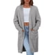 thumbnail image 1 of Suéter Cardigan PRETTYGARDEN Otoño para Mujer Gris Claro XL, 1 of 8