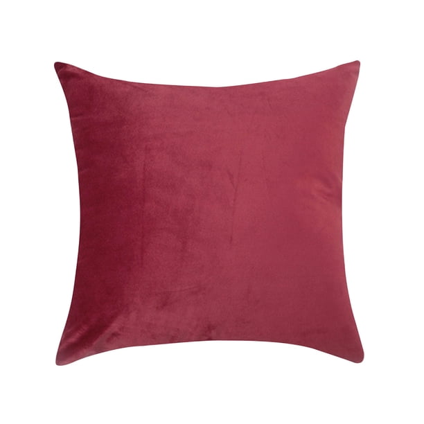 Dormitorio Sala de estar Balcón con cojín de felpa Funda de almohada de color sólido Almohada Respaldo de otoño e invierno Wmkox8yii HFSH4309