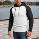 thumbnail image 1 of WILLBEST Sudaderas En Pareja Men'S Colour Blocked Small Checkered Long Sleeved Pullover Casual Slim Fit Hoodie XXGrande, 1 of 3