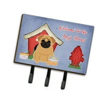 Dog House Collection Pug Brown Leash or Key Holder