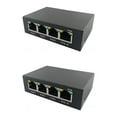 thumbnail image 1 of 2X 4 Ports Full Gigabit PoE Extender/Repeater 100/1000M Network Switch Extender for Poe Switch NVR IP Camera AP,2 x PoE Extender,Black, 1 of 6