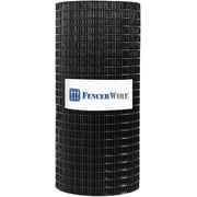 Fencer Wire 14 Gauge Black Vinyl Coated Welded Wire Mesh Size 1 inch by 1 inch (2 ft. x 50 ft.)