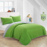 Heritage Club Kids Reversible Multi-Color Quilt Set