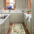 thumbnail image 6 of Moynesa 2'x3' Floral Rugs for Entryway, 2x3ft Washable Kitchen Rugs Ultra-Thin Soft Rug, Non Slip Indoor Door Mat Stain Resistant Boho Small Rug Low-Pile Throw Rug for Bathroom Bedroom,Beige, 6 of 8