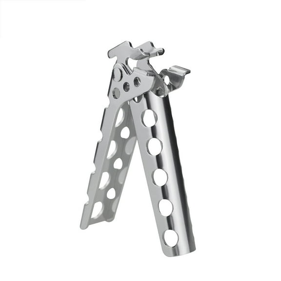 Hemoton Pot Lifter Holder Gripper Outdoor Camping Cookware Pot Clip Clamp (Silver)