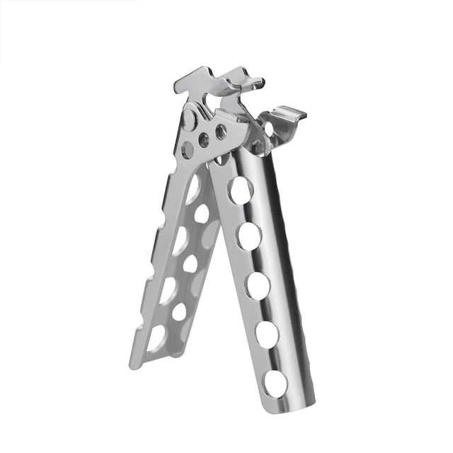 MasteelfCA Pan Handler Pot Lifter Holder Gripper Outdoor Camping Cookware Pot Clip Clamp (Silver)