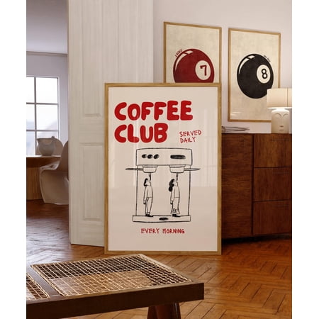 Vintage Coffee Kitchen Decor S Wall Art Print