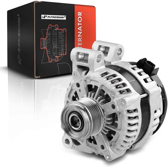 A-Premium Alternator Compatible with Chevrolet Traverse 09-17 & GMC Acadia 07-16 & Buick Enclave 08-17 & Saturn Outlook, V6 3.6L, 12V 170A CW 6-Groove Clutch Pulley, Replace# 25815839, 104210-6310