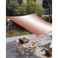 thumbnail image 3 of Sun Shade Sail 8x10Ft Ombre Abstract Gradient Burnt Orange and White Uv Block Sunshade Canopy Outdoor Shade Cover Rectangle Shade Cloth For Patio Garden Yard Deck Pergola, 3 of 6