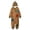 Halloween Costumes-Khaki, variant on Krdevn Halloween Patchwork Scarecrow Hooded Zip Up Kids Onesie Costume Khaki,10-12 Years