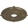 thumbnail image 3 of Ekena Millwork 18"OD x 4"ID x 5/8"P Attica Ceiling Medallion (Fits Canopies up to 5"), Hand-Painted Warm Silver, 3 of 6