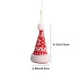thumbnail image 3 of dajkiuy Mini Knitting Christmas Hats Ornaments, Small Santa Hats Funny Christmas Tree Topper Decor for Christmas Holiday Party Supplies, 3 of 6