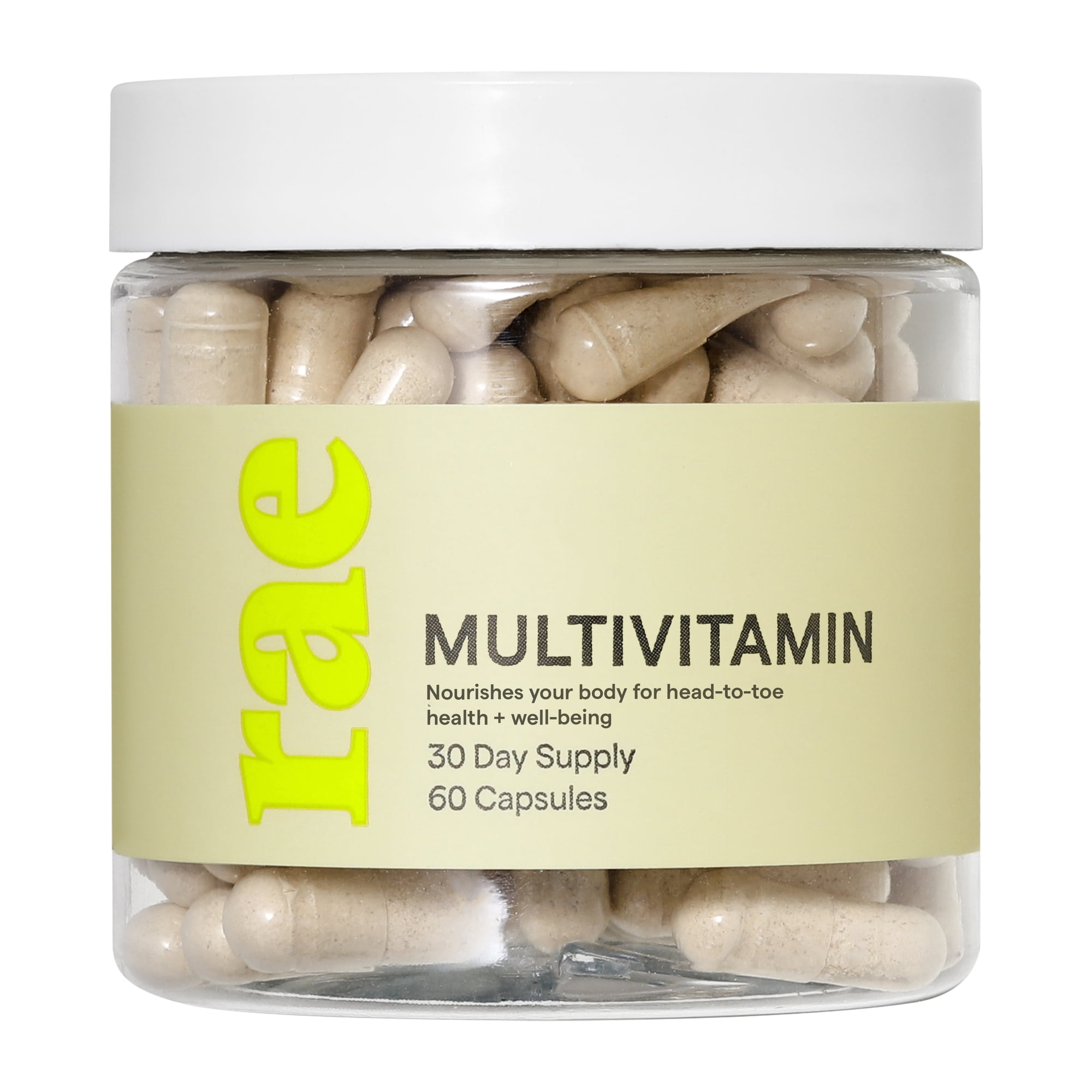 Rae Wellness Multivitamin for Women, with Vitamin A, C, D, E, B6 & B12, Niacin, Biotin, Zinc, Ashwagandha, Support for Whole Body, 60ct