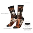 thumbnail image 4 of Bingfone Compression Socks for Women and Men Long Socks for Running Athletic Cycling Nurse- Whimsical Halloween Skeletons, 4 of 6