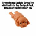 thumbnail image 2 of Brown Puppy Squishy Stress Toy with Dog Design, 1-Pack, for Relaxation Relief, Squeeze Toy, 2 of 3