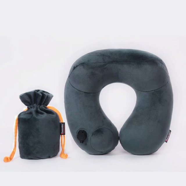 Almohada inflable para el cuello, almohada para la siesta, almohada en forma de U ER