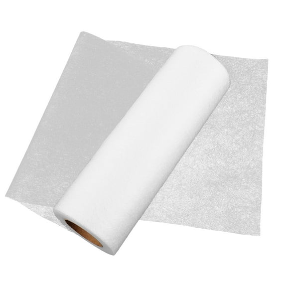 TABLZONE Heat-Resistant White Fusible Interfacing for Easy Bonding and Hemming