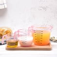 thumbnail image 5 of Farfi Clear Scale Measuring Cup with Handle Plastic Graduated Measuring Mugs for Kitchen (Pink,300ML), 5 of 13