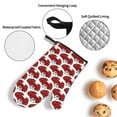 thumbnail image 3 of Pofeuu Cute Red Crab Print Oven Mitts and Pot Holders 4 pcs Set,High Heat Resistant 500 Degree Extra Thicken Long Kitchen Cotton Oven Glove for Cooking, 3 of 6