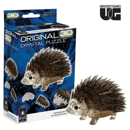 Hedgehog Original 3D Crystal Puzzles from BePuzzled, Ages 12 and Up