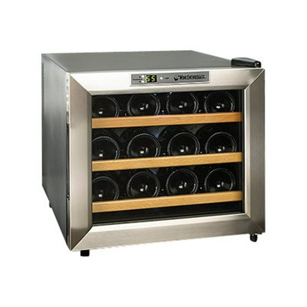 Wine Enthusiast Silent Wine cooler width 15.7 in depth 19.8 in