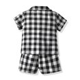 thumbnail image 6 of Girls Boys Plaid Pajamas Sets Short Sleeve Cotton Pajamas Sets Button Down Pajamas Set Toddler Pajamas Top with Shorts Girls Pajamas Set 6-9 Months, 6 of 6