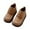 w93# Brown29, variant on Boys Sneakers Leather Hook And Loop Casual Sneakers Autumn Retro Comfortable Solid Color Soft Flat Non- Shoes Casual Sneakers For Little Kids,Yellow,7-8 Years