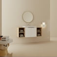 thumbnail image 3 of FFZ 48 Inch Soft Close Doors Bathroom Vanity With Sink, And Two Small Storage Shelves, 3 of 6