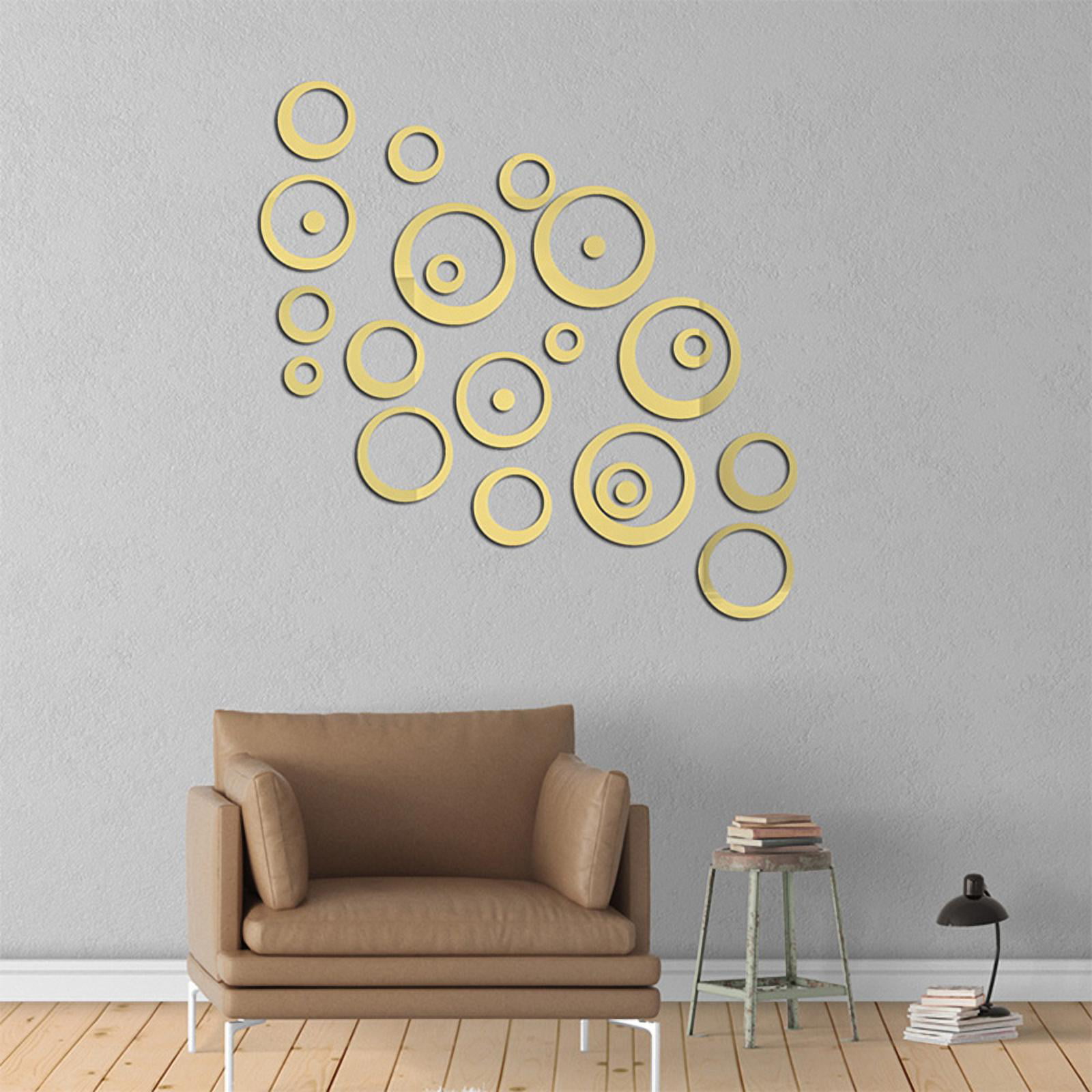 yubnlvae wall stickers (gold) and art craft stickers removable