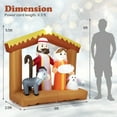 thumbnail image 7 of GVN 6ft Inflatable Christmas Nativity Scene Outdoor with Built in LED Lights, Christmas Blow Up Decoration for Holiday, Party, Xmas, Yard, Garden Decorations, Multicolor, 7 of 7