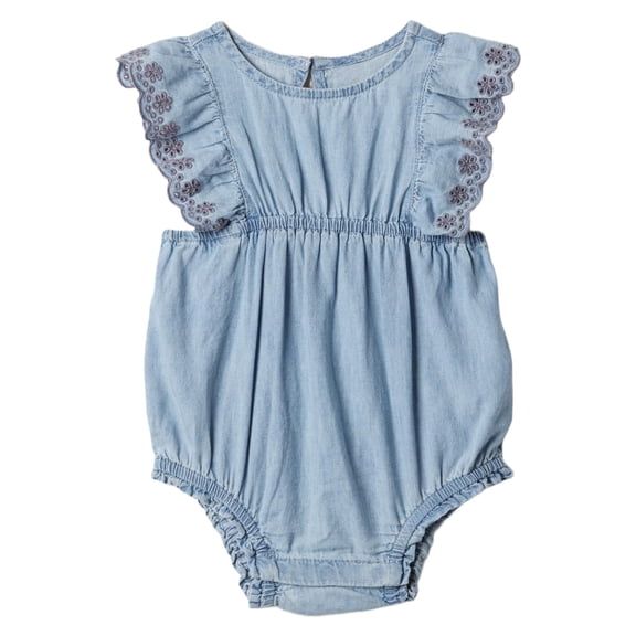Conjunto de Una Pieza para Bebé Niño GAP en Denim Lavado Claro 18-24M