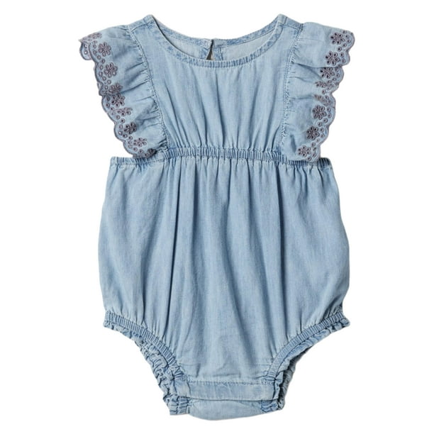 Conjunto de Una Pieza para Bebé Niño GAP en Denim Lavado Claro 18-24M